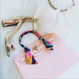 Blush pink candy jelly handbag